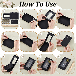 60 шт. Почтовые коробки для хранения из крафт-бумаги с видимым окном&nbsp;CON-DR0001-10B