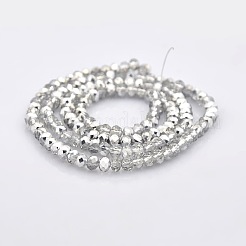 Наполовину покрытый граненой гондолой гальваническое покрытие из прозрачного стекла&nbsp;GLAA-A024C-HP05