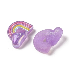 Кабошоны из смолы с блестками&nbsp;RESI-H163-07D