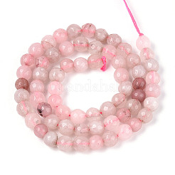 Окрашенные природные белый нефрит бисер пряди&nbsp;G-T139-6mm-60-06