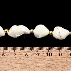Нити бусин из натуральных трохоидных/трохус ракушек&nbsp;BSHE-A002-07