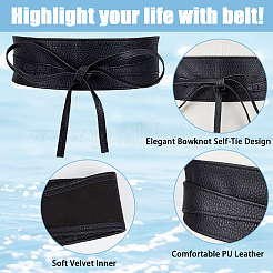 2 шт. 2-х цветные обхватывающие пояса из искусственной кожи&nbsp;AJEW-CP0008-08A