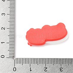 Кабошоны из непрозрачной смолы с изображением медведя-клубники&nbsp;CRES-D301-01D