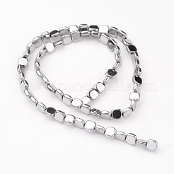 Гальванизировать немагнитных синтетический гематит бисер пряди&nbsp;G-I175-30D