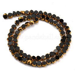 Стеклянные бусины с гальваническим покрытием &nbsp;EGLA-G037-02A-HP05