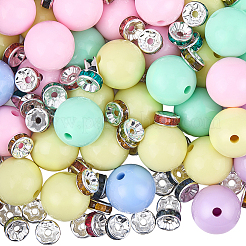 50 шт. Непрозрачные акриловые бусины&nbsp;MACR-SC0002-34