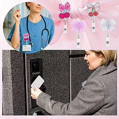 4 шт. 4 стиля акриловой выдвижной катушки для значков&nbsp;AJEW-NB0007-77