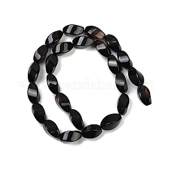 Натуральные бусины из черного оникса (окрашенные и нагретые)&nbsp;G-U018-G07-01