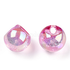 УФ-покрытие радужными переливающимися акриловыми бусинами&nbsp;X-OACR-G012-04A