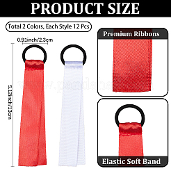 24 шт. 2 цвета полиэстер чирлидер помпоны этикетки лента&nbsp;FIND-CN0002-32