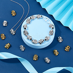 40 шт. 2 цвета бусины из сплава в тибетском стиле FIND-DC0006-07