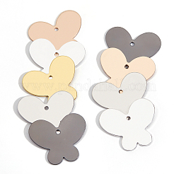 30шт 5 цвета латунные подвески&nbsp;KK-BC0001-74