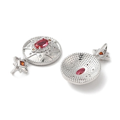 Латунные микро проложить кубического циркония подвески&nbsp;KK-E057-08P