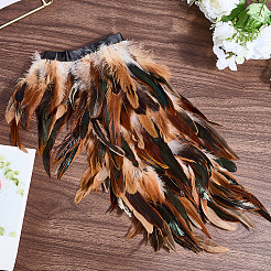 Накидка из натуральных перьев в готическом стиле&nbsp;AJEW-WH20067-017B