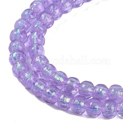 Нити из фольгированных бусин лэмпворк ручной работы&nbsp;FOIL-K003-04A