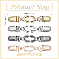 4 шт. 4-х цветные ретро-зажимы для кардигана из сплава&nbsp;FIND-ME0002-40