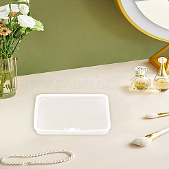 1 шт. прямоугольные прозрачные пластиковые контейнеры для бусин с откидной крышкой&nbsp;CON-LP0001-19