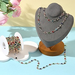 Цепи из латуни и стекла ручной работы&nbsp;CHC-YW0001-10KCG