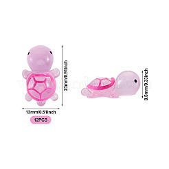 12 шт. светящиеся полупрозрачные смоляные кабошоны в виде морских животных&nbsp;RESI-TA0004-56B