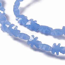 Стеклянные бусины с гальваническим покрытием &nbsp;GLAA-C023-04B