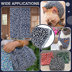 Хлопчатобумажная ткань с рисунком в виде облаков&nbsp;AJEW-WH0314-975C