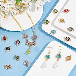 36 шт. 18 стиля стеклянных соединительных подвесок&nbsp;GLAA-PH0002-80