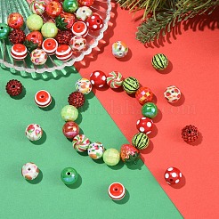 29шт 8 стиля непрозрачные акриловые бусины&nbsp;MACR-YW0004-80