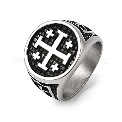 Кольца из нержавеющей стали 304 для мужчин&nbsp;RJEW-D339-01B-AS