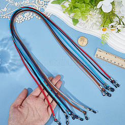 6шт. 6-х цветный ремешок из искусственной замши для очков&nbsp;AJEW-CL0001-48B