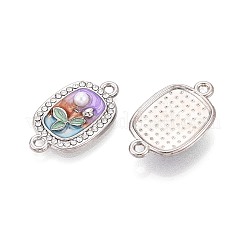 Подвески-коннекторы из сплава кристаллов горного хрусталя и искусственного жемчуга ABS&nbsp;PALLOY-T092-08P