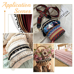 Кружевная отделка из полиэстера с помпонами&nbsp;OCOR-WH0079-32