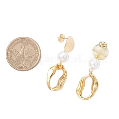 Серьги-гвоздики из нержавеющей стали 304 с подвесками&nbsp;EJEW-JE06555-01