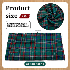 1 м хлопчатобумажной ткани с узором «тартан»&nbsp;DIY-PH0034-21B