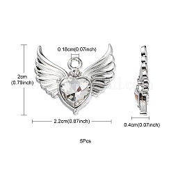 Стеклянные подвески из сплава с покрытием стойки&nbsp;FIND-YW0001-85C