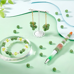 100 шт. бусины из полимерной глины со стразами&nbsp;RB-PH0001-43A