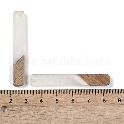 Большие подвески из смолы и дерева&nbsp;WOOD-F015-02G