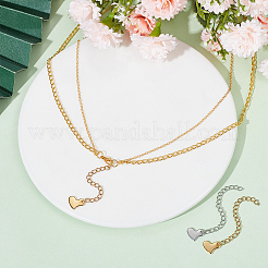 32 шт. 2-х цветный удлинитель цепи из нержавеющей стали 304&nbsp;STAS-UN0052-19