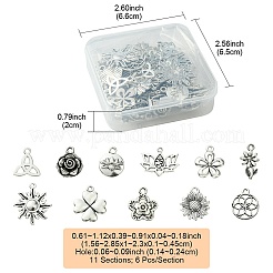 66шт 11 стиля подвески из сплава в тибетском стиле&nbsp;FIND-FS0002-22