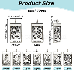 70шт 7 стиля подвески из цинкового сплава&nbsp;FIND-HY0004-08