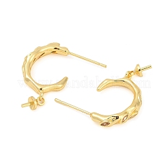 Стойка покрытие латунь микропаве прозрачный кубический цирконий гвоздики серьги поиск&nbsp;KK-T072-10G