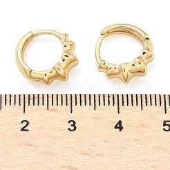 Латунные серьги обруча&nbsp;EJEW-Z102-24G