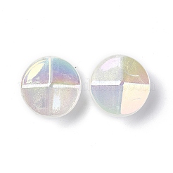 УФ-покрытие светящиеся прозрачные акриловые бусины&nbsp;OACR-P010-05D