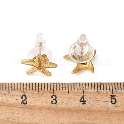 Серьги-гвоздики из нержавеющей стали 304 для женщин&nbsp;LS-EJEW-Z092-01G-02