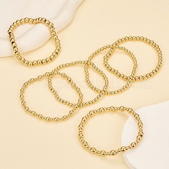 6шт круглые латунные браслеты из бисера для женщин&nbsp;BJEW-SW00150