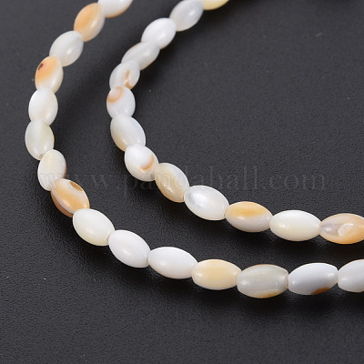 Нити бусин из натуральных пресноводных ракушек&nbsp;SHEL-N027-08B-1