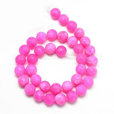 Натуральный белый нефритовый шарик нити G-R297-10mm-55-1