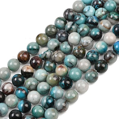 Природные хризоколлу бисер нитей&nbsp;G-K405-B01-8mm-1