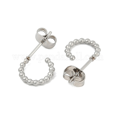 Полукольца из нержавеющей стали 304 EJEW-H100-11A-P-1