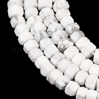 Природные Говлит бисер нитей&nbsp;G-G345-C01-2x4mm-1