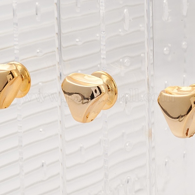 Прямоугольная прозрачная пластиковая коробка для сережек&nbsp;ODIS-O002-01B-1